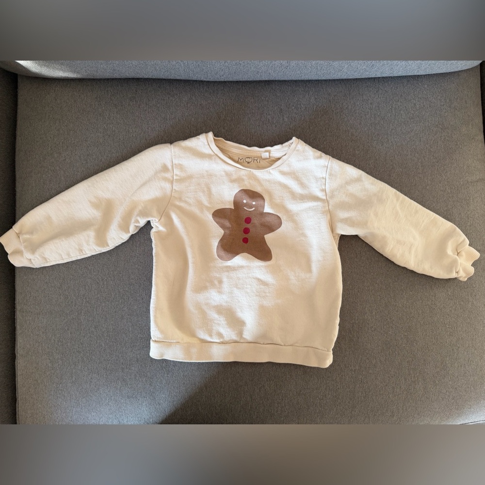 Kids Cream Gingerbread Sweatshirt